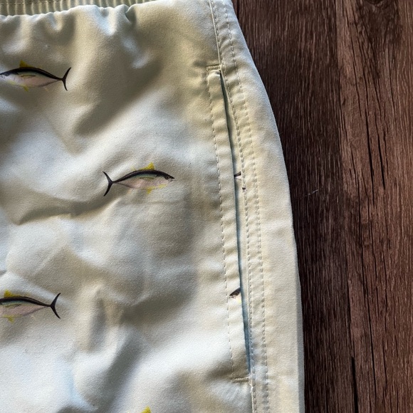 NWT Brooklyn Cloth Co. Fish Pattern Volley Swim Trunk Sz L - Picture 3 of 7
